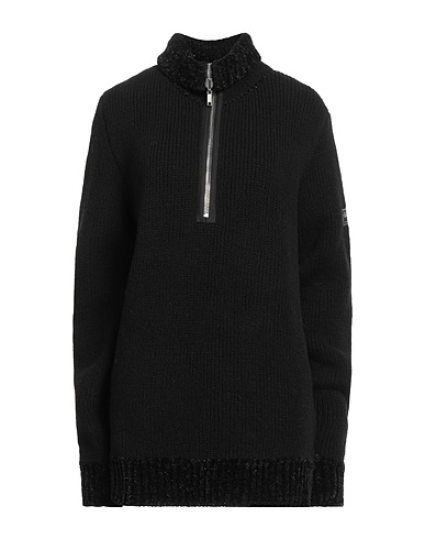 RAF SIMONS Polo neck Black 43% Acrylic, 38% Virgin Wool, 14% Polyamide, 4% Polyester, 1% Elastane