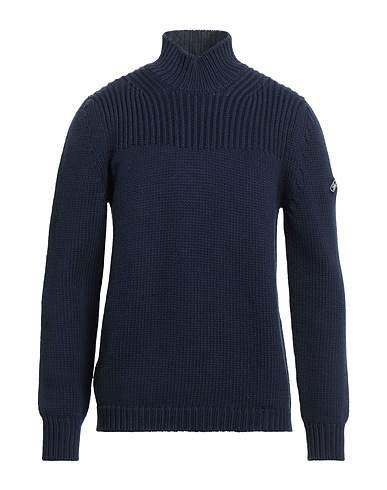 LES COPAINS Polo neck Midnight blue 61% Wool, 39% Polyamide