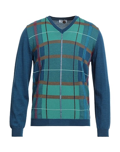 HERITAGE Sweater Slate blue 100% Merino Wool