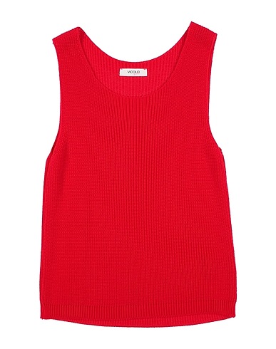 VICOLO Maglia Gilet Rosso 100% Acrilico