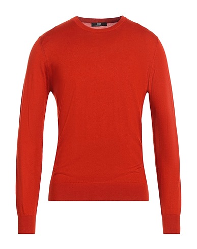 ALPHA STUDIO Pullover Tomatenrot 85% Maulbeerseide, 15% Kaschmir