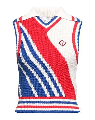 CASABLANCA Jumper Red 55% Merino Wool, 45% Cotton