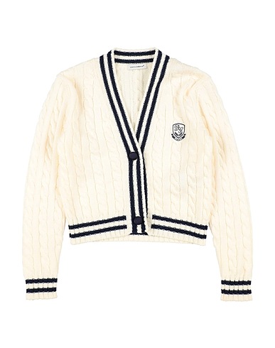 DOLCE&GABBANA Cardigan Ivory 100% Virgin Wool, Polyester, Viscose