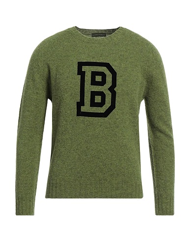 LANIFICIO PUBBLICO Pullover Säuregrün 100% Schurwolle