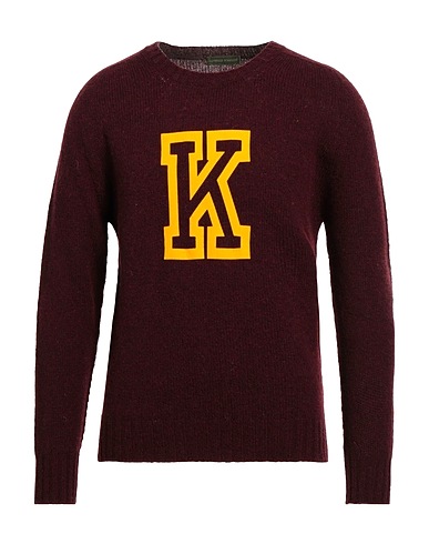 LANIFICIO PUBBLICO Jumper Burgundy 100% Virgin Wool