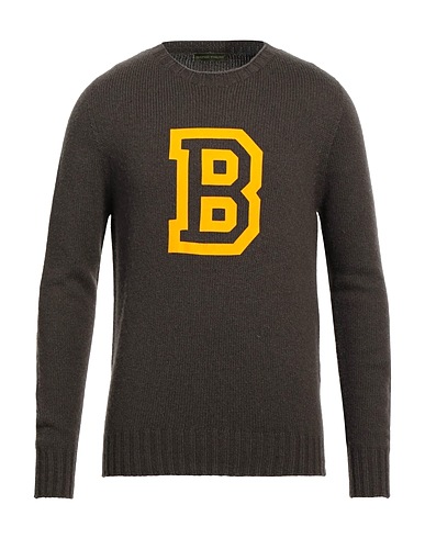 LANIFICIO PUBBLICO Pullover Testa di moro 45% Lana Merino, 30% Viscosa, 15% Poliammide, 10% Cachemire