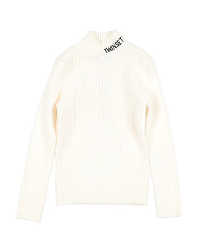 TWINSET Polo neck Off white 62% Viscose, 38% Polyester