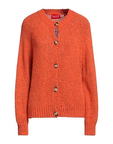 OUVERT DIMANCHE Cardigan Arancione 62% Poliacrilico, 18% Poliestere, 8% Lana, 8% Viscosa, 4% Lana di alpaca