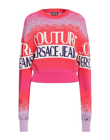 VERSACE JEANS COUTURE Sweater Red 60% Cotton, 40% Polyamide