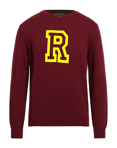 LANIFICIO PUBBLICO Pullover Bordeaux 80% Lana, 20% Poliammide