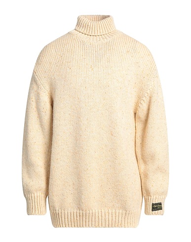RAF SIMONS Polo neck Cream 69% Wool, 17% Mohair wool, 10% Viscose, 4% Polyamide