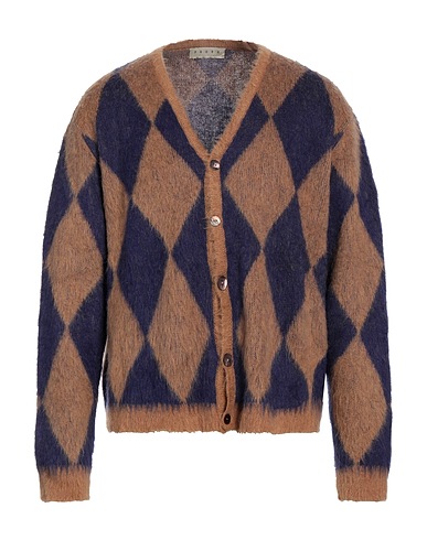 PAURA カーディガン ライトブラウン アクリル 38% / ナイロン 32% / モヘヤ 30%