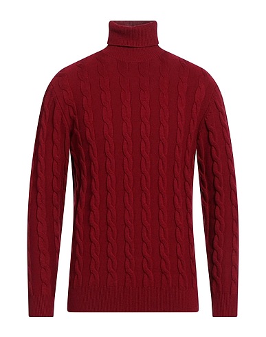 CASHMERE COMPANY Polo neck Brick red 70% Wool, 30% Cashmere