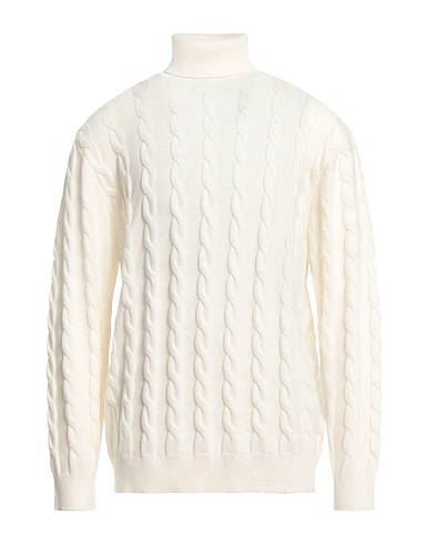 CASHMERE COMPANY Polo neck Ivory 70% Wool, 30% Cashmere