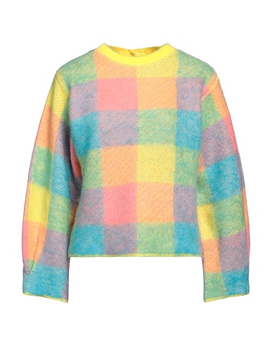 SEMICOUTURE Jersey Amarillo 38% Acrílico, 32% Poliamida, 30% Lana mohair, Lana Virgen