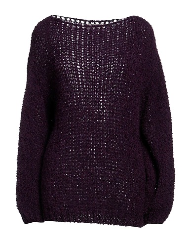 TSD12 Pullover Prugna 57% Acrilico, 18% Lana, 18% Poliammide, 7% Lana mohair
