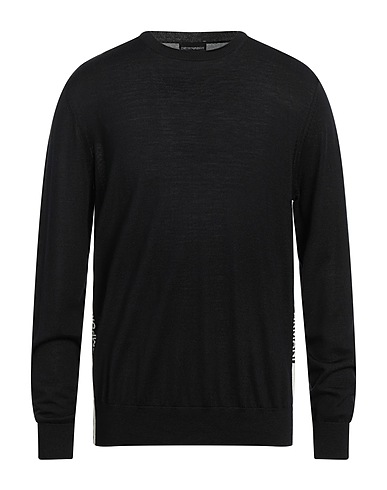 EMPORIO ARMANI プルオーバー ミッドナイトブルー バージンウール 100%