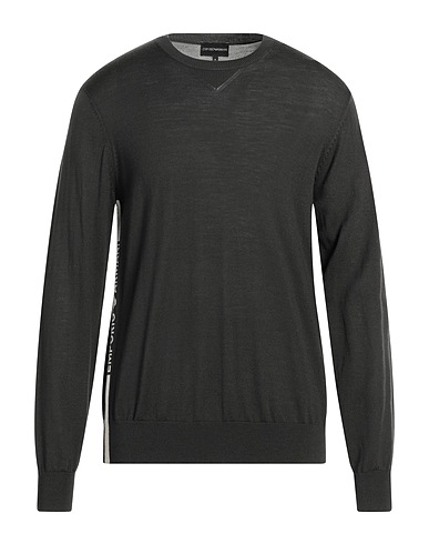 EMPORIO ARMANI Jumper Charcoal 100% Virgin Wool
