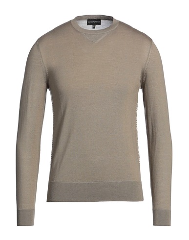 EMPORIO ARMANI Jumper Khaki 100% Virgin Wool