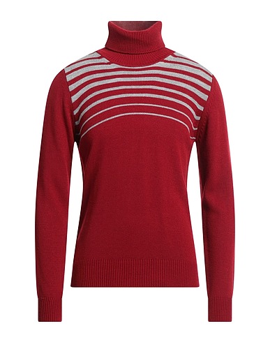 TSD12 Polo neck Brick red 100% Dralon®