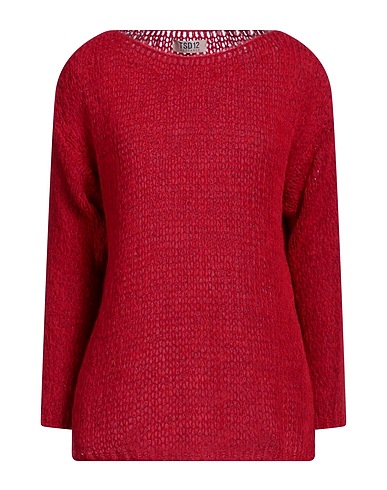 TSD12 Pullover Mattone 56% Acrilico, 30% Poliammide, 7% Lana, 7% Viscosa