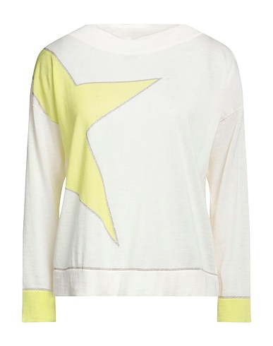 LORENA ANTONIAZZI Cashmere blend Ivory 94% Cashmere, 5% Viscose, 1% Polyester