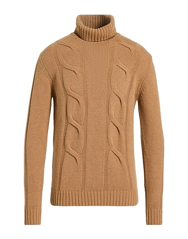 GREY DANIELE ALESSANDRINI Polo neck 80% Wool, 20% Polyamide