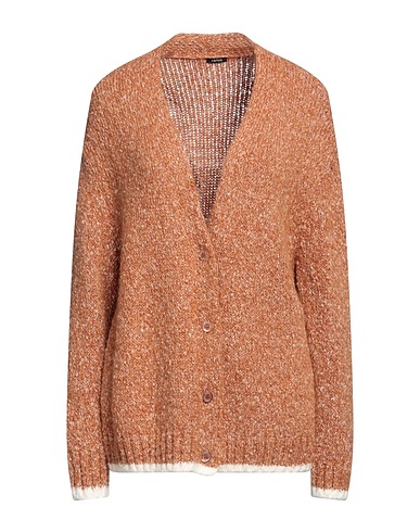 ASPESI Cardigan Brown 30% Polyester, 30% Alpaca wool, 22% Cotton, 18% Polyamide