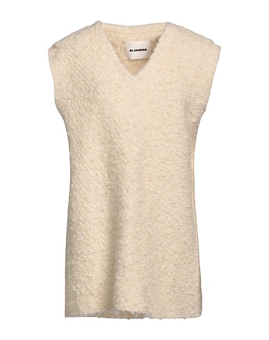 JIL SANDER Jumper Cream 77% Mohair wool, 19% Polyamide, 4% Silk