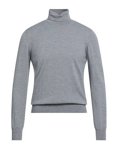 GRAN SASSO Turtleneck Light grey 100% Virgin Wool