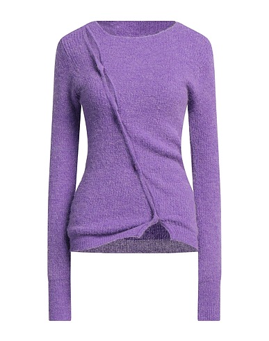 JACQUEMUS Cardigan Purple 33% Polyamide, 33% Acrylic, 28% Alpaca wool, 6% Wool