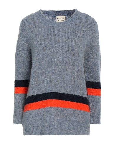 ALESSIA SANTI Sweater DENIM Pastel blue 40% Mohair wool, 31% Acrylic, 17% Polyamide, 10% Wool, 2% Elastane