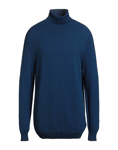 DONDUP Polo neck Blue 100% Wool