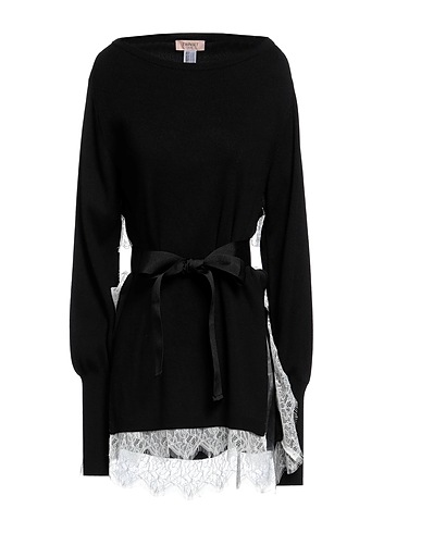 TWINSET Jumper Black 45% Viscose, 42% Polyamide, 13% Wool, Polyester