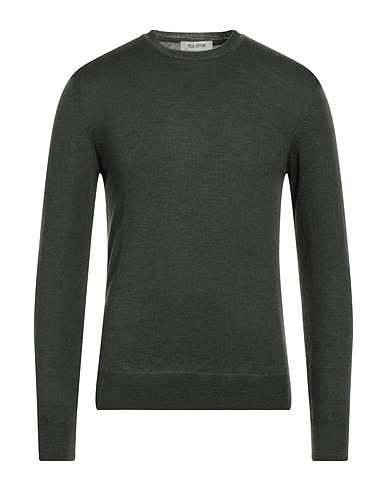 TELA COTTON Pullover Militärgrün 100% Wolle