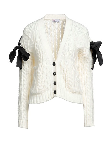 REDValentino Cardigan Ivory 43% Acrylic, 24% Polyamide, 24% Mohair wool, 9% Polyester, Acetate