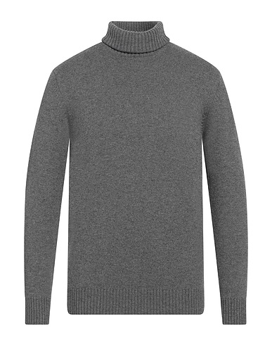 KANGRA Polo neck Grey 70% Merino Wool, 20% Silk, 10% Cashmere