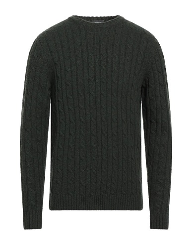 ROSSOPURO Sweater Dark green 40% Wool, 25% Viscose, 25% Nylon, 10% Cashmere