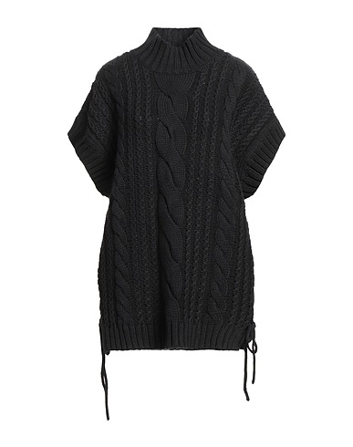 STELLA NOVA Turtleneck Black 57% Organic cotton, 28% Acrylic, 15% Polyester