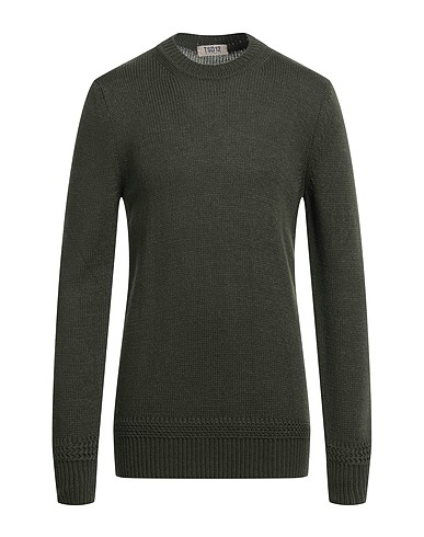 TSD12 Sweater Military green 70% Acrylic, 30% Wool