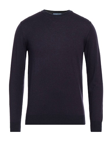 HARMONT & BLAINE Jumper Dark purple 50% Wool, 30% Acrylic, 20% Polyamide