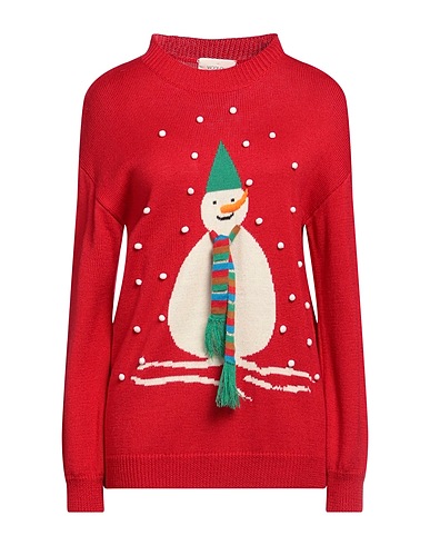 VICOLO Jumper Red 70% Acrylic, 30% Viscose