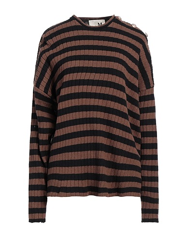 THE M.. Pullover Marrone 70% Cotone, 20% Acrilico, 5% Fibre sintetiche, 3% Viscosa, 2% Elastan