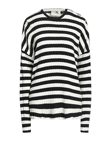 THE M.. Jumper Black 70% Cotton, 20% Acrylic, 5% Synthetic fibers, 3% Viscose, 2% Elastane