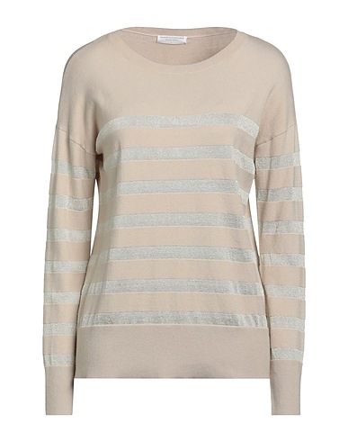 MAJESTIC FILATURES Sweater Beige 63% Organic cotton, 17% Viscose, 16% Elastane, 4% Metallic fiber