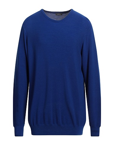 ROSSOPURO Pullover Königsblau 100% Wolle