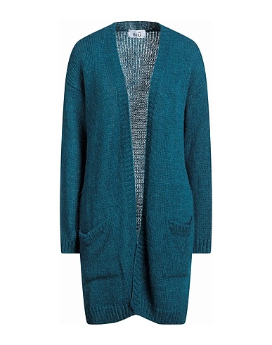NIŪ Cardigan Deep teal 45% Acrylic, 35% Polyamide, 20% Alpaca wool, Viscose, Polyester
