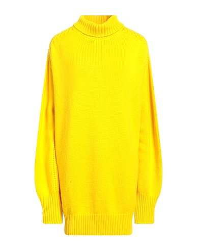 SA SU PHI Polo neck Yellow 70% Virgin Wool, 30% Cashmere