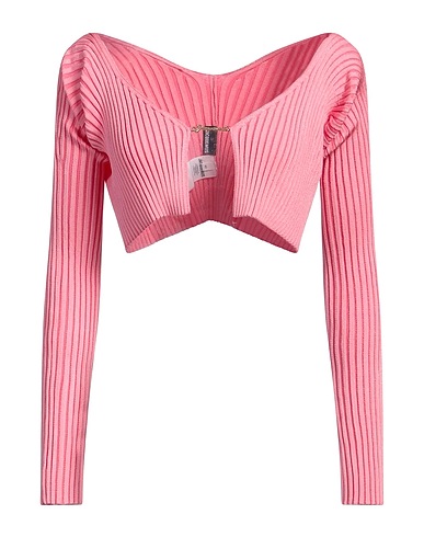 JACQUEMUS Sweater Light pink 81% Viscose, 12% Polyamide, 4% Elastane, 3% Polyester