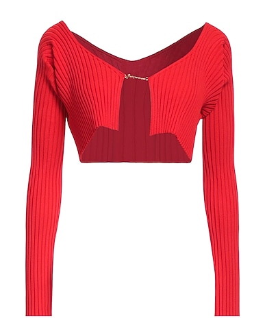 JACQUEMUS Sweater ROSSO 81% Viscose, 12% Polyamide, 4% Elastane, 3% Polyester
